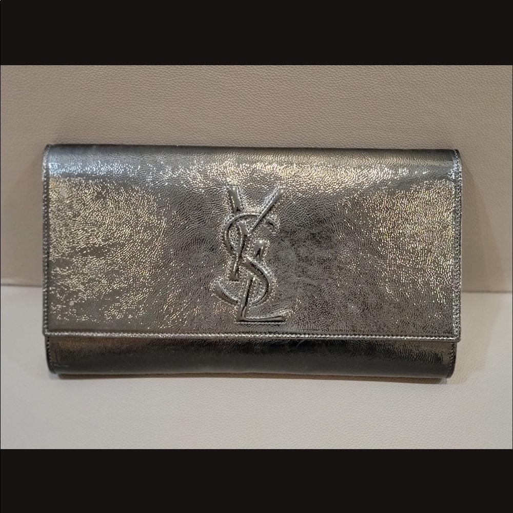 YSL Belle Du Jour Patent Leather Clutch